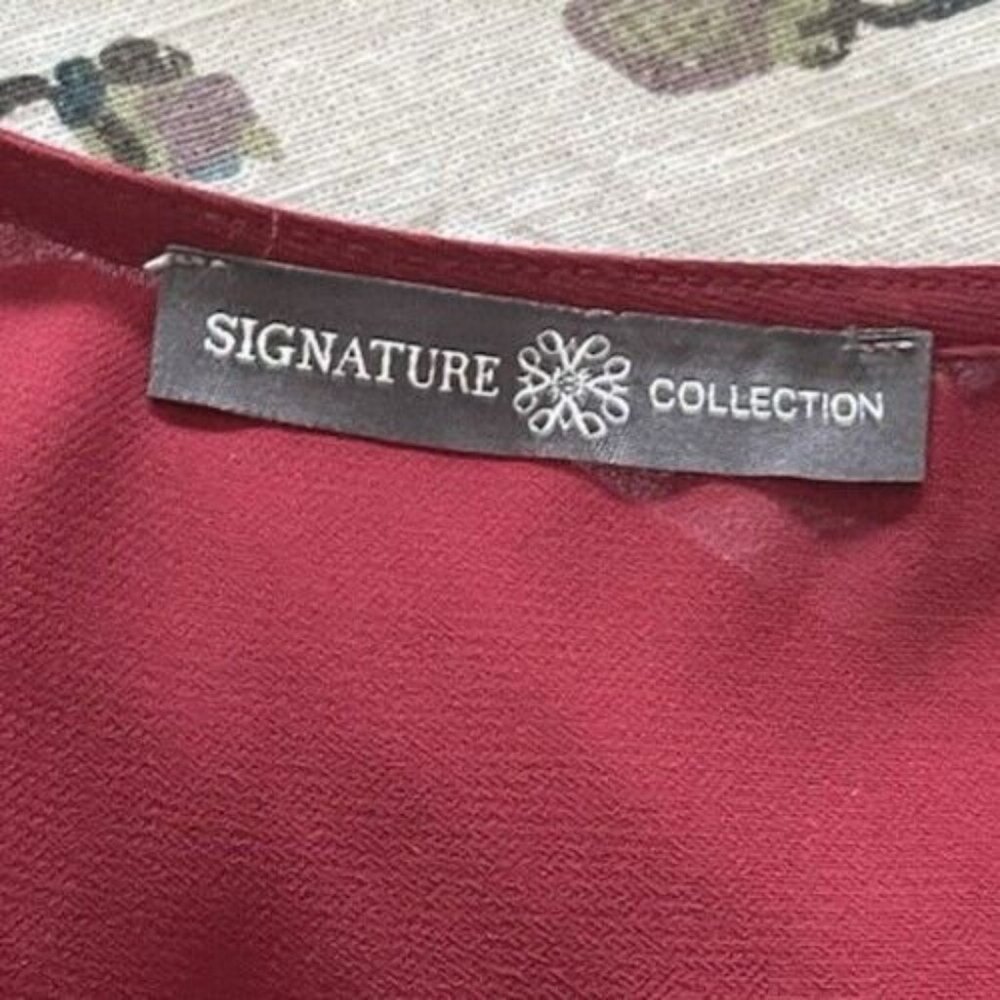Signature Collection PLUS Size 2X Corset Ruffle Tank Top Flowy Summer‎ Spring - Picture 5 of 6
